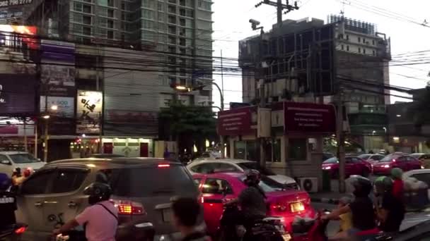 Reizen Thailand Bangkok Traffic — Stockvideo