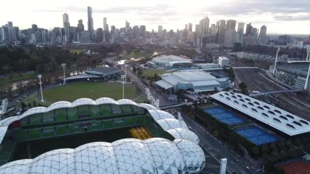 Blick Auf Den Aami Park Melbourne — Stockvideo