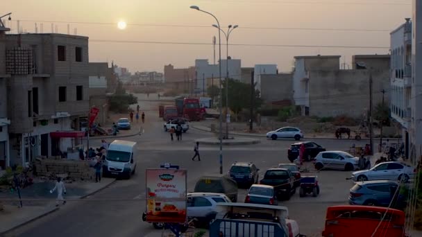 Escena Callejera Senegal África — Vídeos de Stock