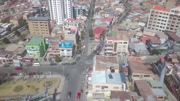 Plaza Villarroel Lnea Naranja Lnea Blanca Teleferico Paz Állomásokra Belépő — Stock videók