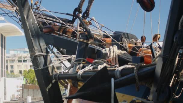 Uzun Gemi Kopyasının Görünümü — Stok video