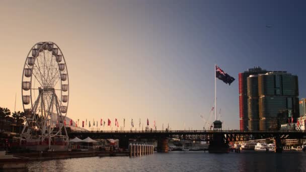 Darling Harbour Ferris Wheel — Vídeo de Stock