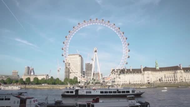 Filmación Parte Lote Tomas Tomadas Londres Durante Hora Dorada Noche — Vídeos de Stock