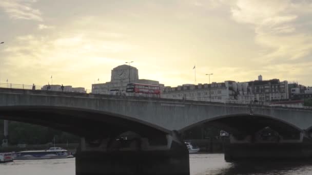 Záběry Jsou Součástí Série Záběrů Pořízených Londýně Během Zlaté Hodiny — Stock video