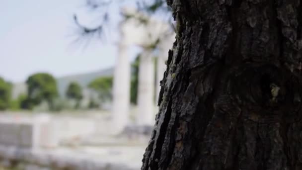 Historische Wolk Epidauros — Stockvideo