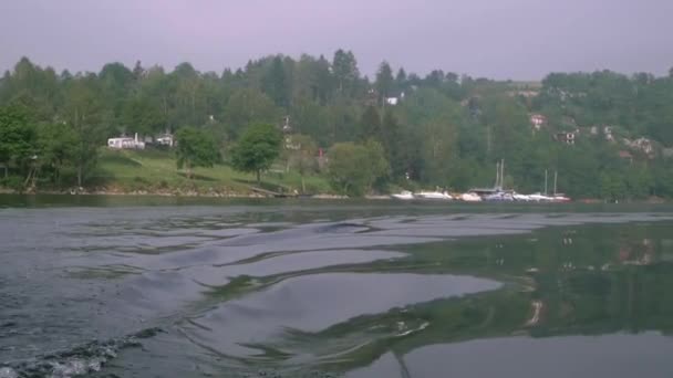 Βίντεο Από Freeride Για Slapy Δεξαμενή Νερού Στην Τσεχική Δημοκρατία — Αρχείο Βίντεο