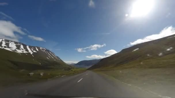 Timelapse Felvétel Vezetés Iceland — Stock videók