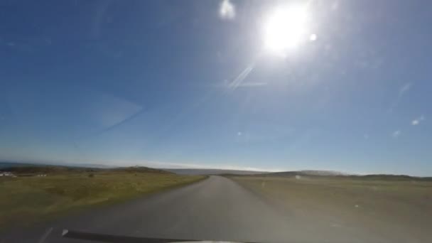 アイスランドでの運転のタイムラプス映像は — ストック動画