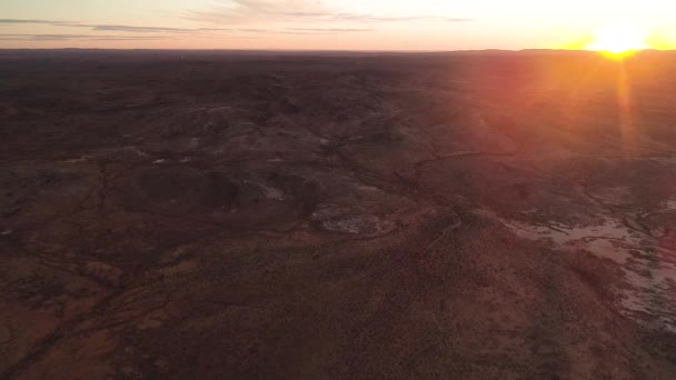 Goldene Stunde Australischen Outback — Stockvideo
