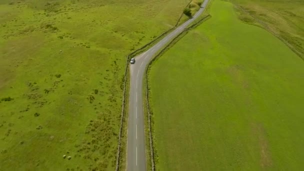 Englische Landschaft Windturbinen Windmühlen — Stockvideo