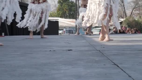 Tanečníci Folklórní Hudebníci Typické Tance Chile Pódiu Sanatoria Msicos Folclricos — Stock video