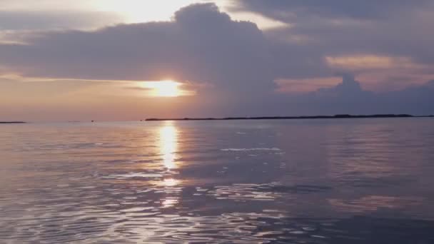Gün Batımı Deniz Manzarası — Stok video