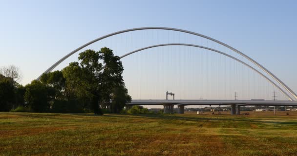 Questo Video Del Margaret Mcdermott Bridge Dallas Texas — Video Stock