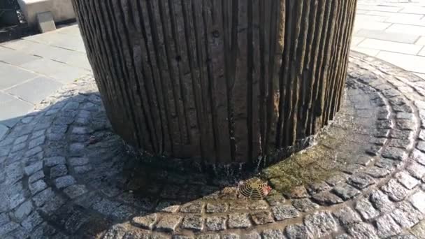 Rzeźba Wodna Stavanger — Wideo stockowe