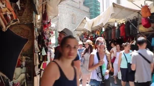 Shopping Day Florence Olaszország — Stock videók