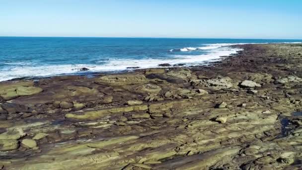 Drone Záběry Dětské Pláže Jedno Nejmenších Nejhezčích Měst Návštěvě Západní — Stock video