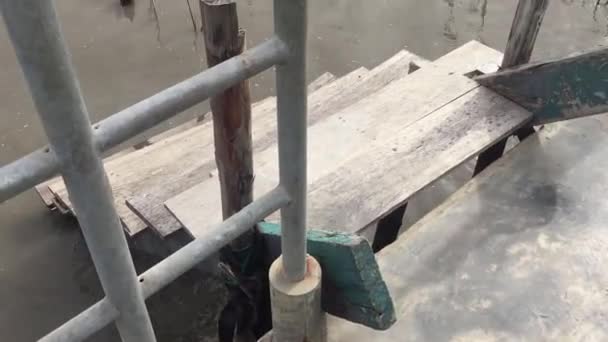 Bang Nehir Merdiveni — Stok video