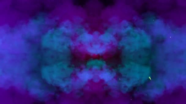 Vista Trippy Smoke Colorato — Video Stock