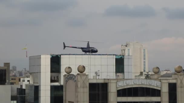 Hubschrauber Sao Paulo Brasilien — Stockvideo