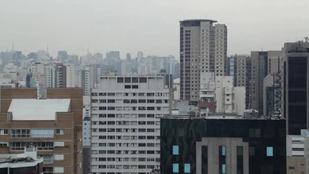 Edificios Paisajes San Pablo Brasil — Vídeos de Stock