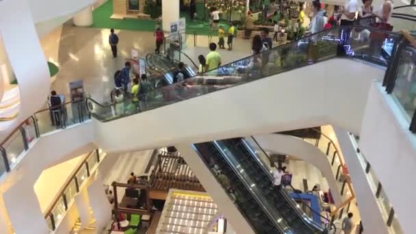 Central Praram9 Największe Centrum Handlowe Dzielnicy Praram9 Wizyta Przez Mrt — Wideo stockowe