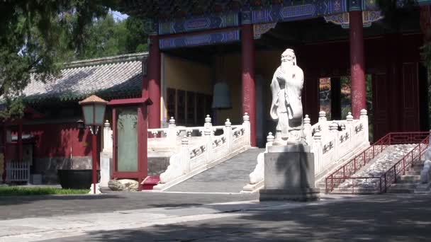 Estatua Confucio China — Vídeos de Stock