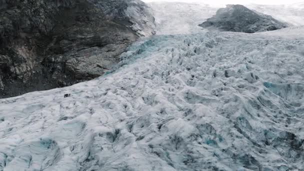 Jostedalsbreen Nigardsbreen Glacier Norway Filmed Dji Mavic Air Video Middle — Stock Video