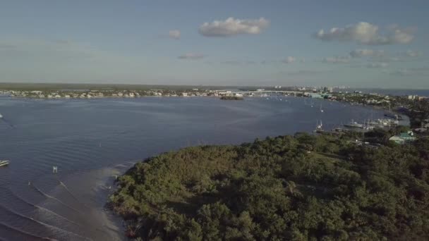 Florida Beach Drone Sur Fond — Video