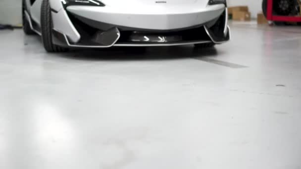 Modifiye Edilmiş Mclaren Super Arabasının Sinematik Görüntüleri — Stok video