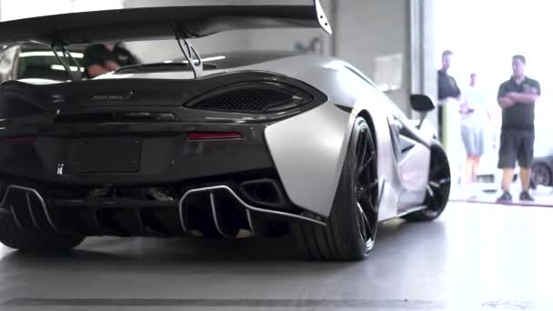 Cinematic Footage Modified Mclaren Super Car — Stock Video