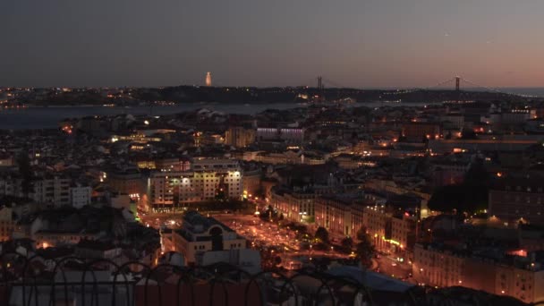 Lisbonne Vue Centre Ville Ses Points Vue — Video
