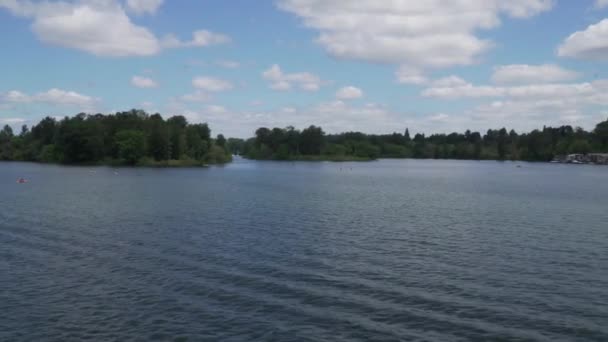 Schöner Willamette River Der Nähe Von Portland Oregon — Stockvideo