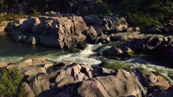 Drone Sobrevuelo Missouri Ozark Stream — Vídeos de Stock