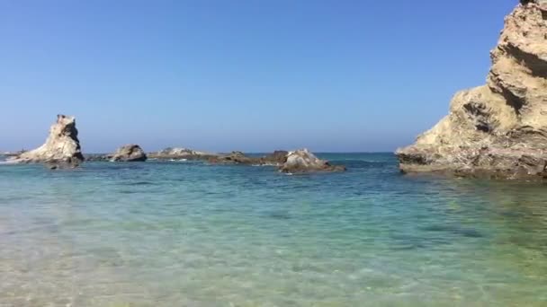 サモケイラのビーチのパノラマビュー — ストック動画
