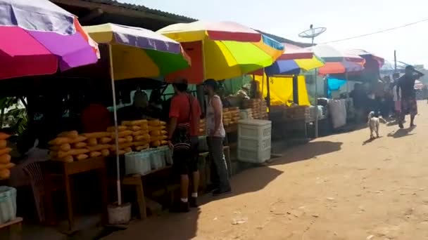 Mercado Amazonas Brasil — Vídeos de Stock