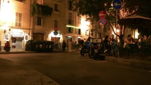 Timelpase Vida Noturna Torino Quadrilátero Romano Praça Romana Onde Movida — Vídeo de Stock