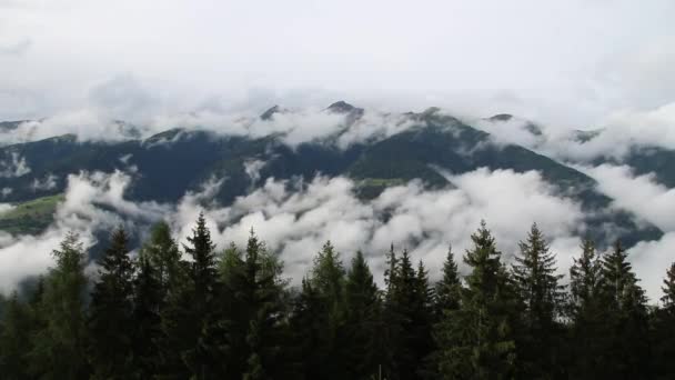 Lapso Tempo Nuvens Sobre Montanha Itália — Vídeo de Stock