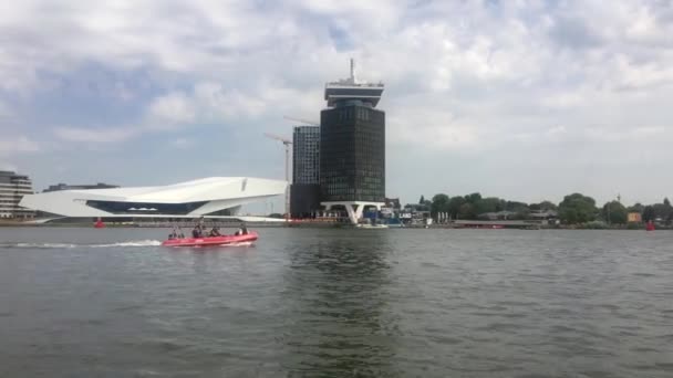 Boattrip Genom Kanalerna Amsterdam — Stockvideo