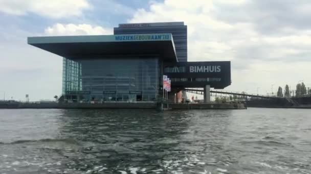 Paseo Barco Por Los Canales Amsterdam — Vídeo de stock