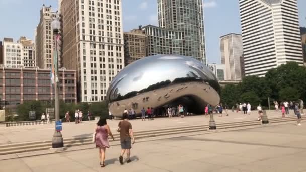 Парк Чикаго Міленіум Влітку — стокове відео