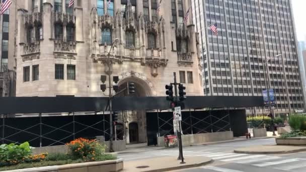 Stadsgezicht Het Centrum Van Chicago — Stockvideo