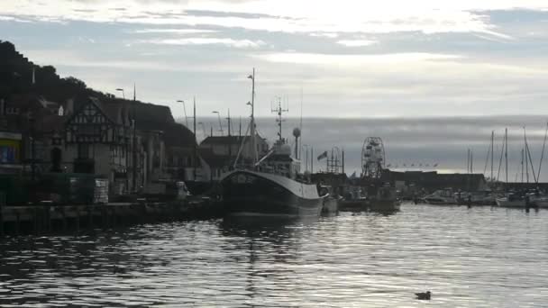 Scarborough Harbour View — Video Stock