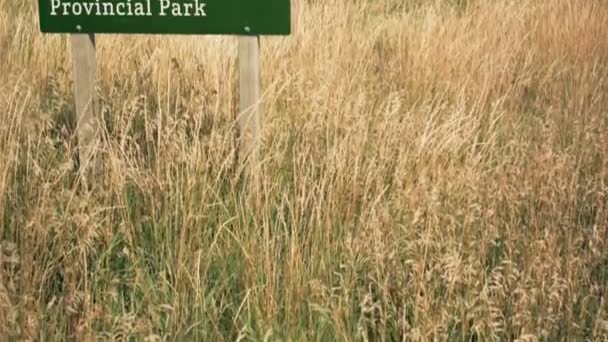 Знак Острова Джонсон Розташований Провінційному Парку Віндем Карселенд — стокове відео