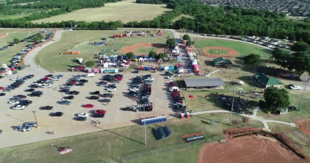 Vista Del Pequeño Festival Comunitario — Vídeos de Stock