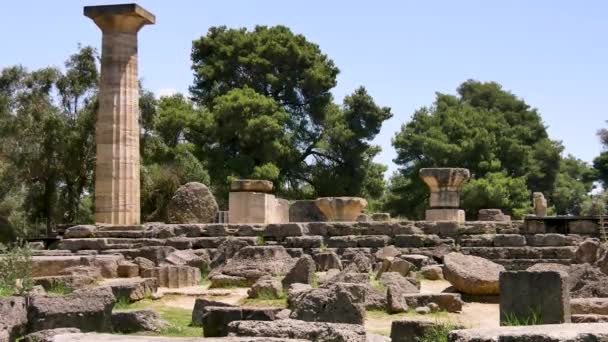Antica Olimpia Archea Olimpia — Video Stock