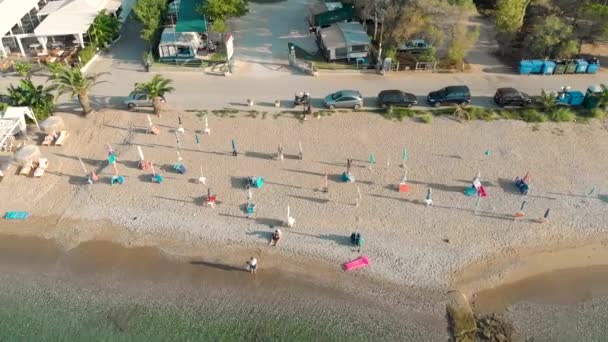 Playa Griega Durante Verano — Vídeo de stock