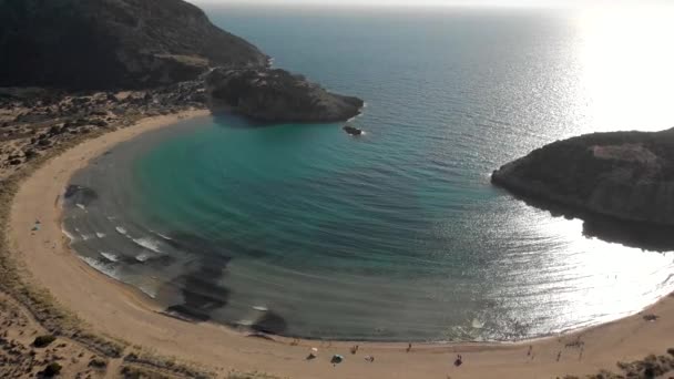 Praia Grega Durante Verão — Vídeo de Stock