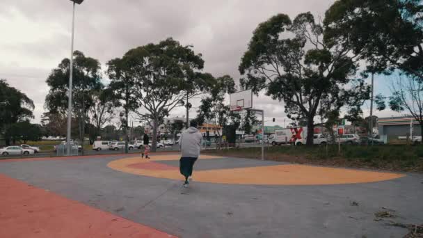 Vista Baloncesto Tres Punteros — Vídeo de stock