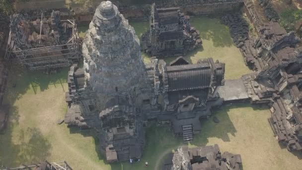 Вид Історичний Кам Яний Храм Камбоджі — стокове відео