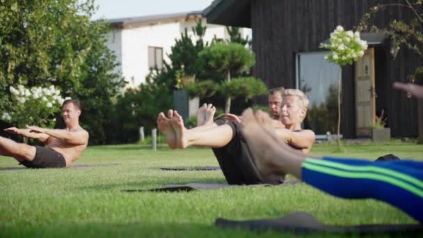 View Outdoor Fitness Training — Stock Video